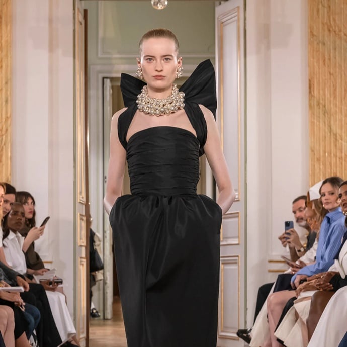 Image of a model with PATOU bag